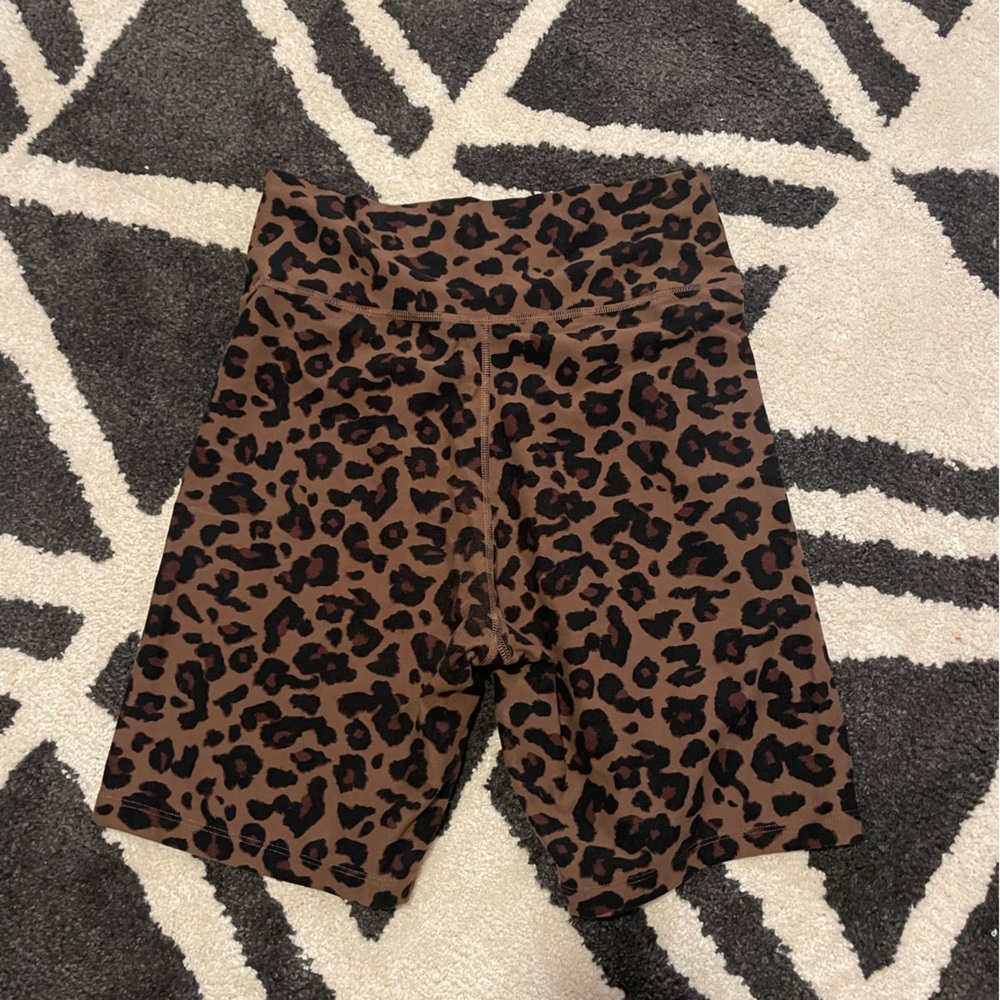 Abercrombie & Fitch cheetah biker shorts